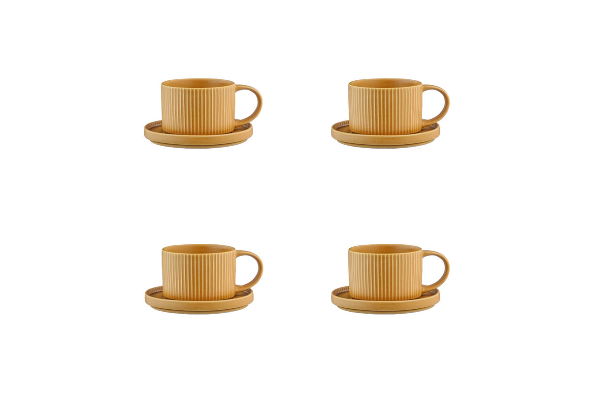 SCANDI Tasse 15cl und Untertasse Ø12cm - 8 Stück