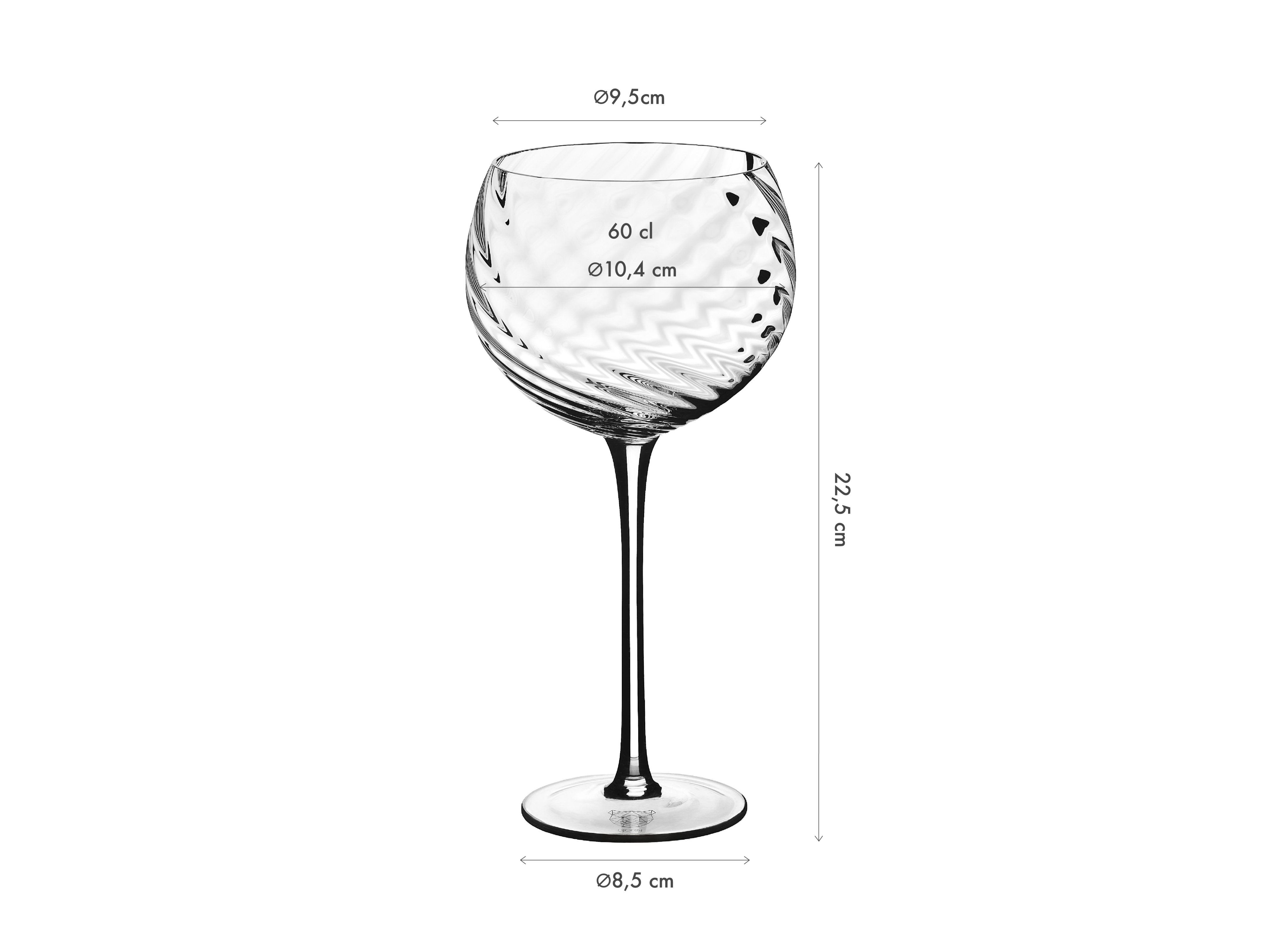 Verre à pied 60cl STEN - 6 pièces