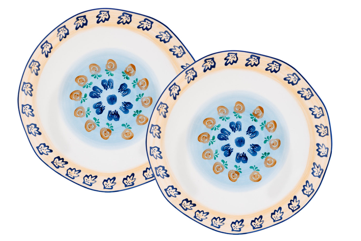 Plateau de service NAPOLI Ø30cm - 2 pièces - Agrume