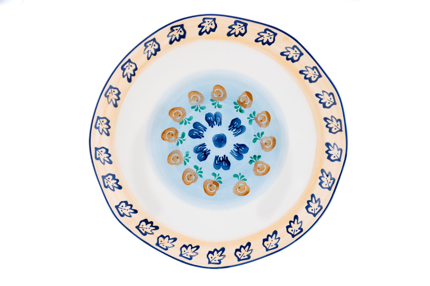 Plateau de service NAPOLI Ø30cm - 2 pièces - Agrume