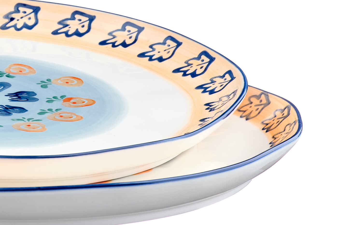 Plateau de service NAPOLI Ø30cm - 2 pièces - Agrume