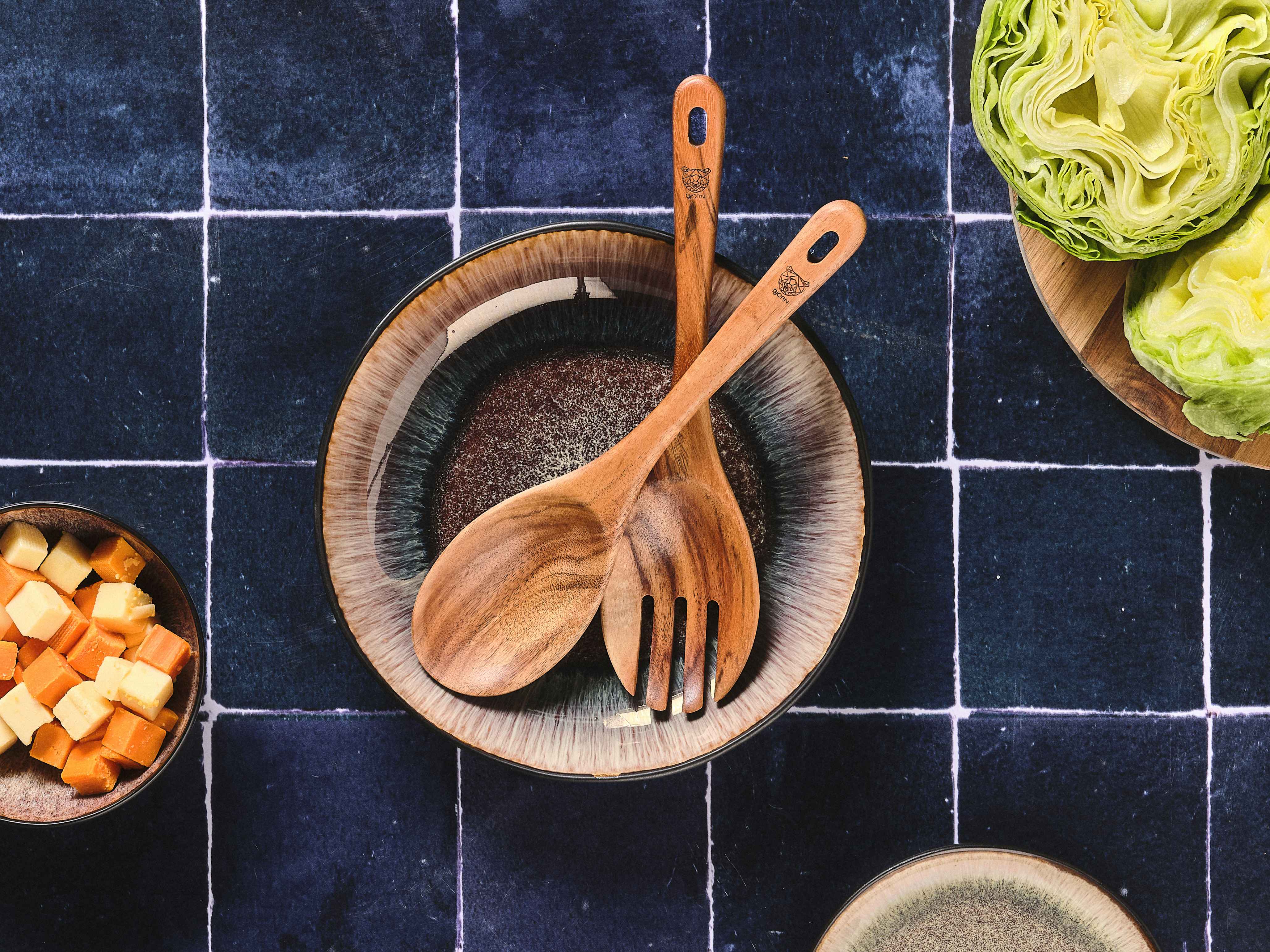 Couverts à salade en bois d'acacia ESKIL