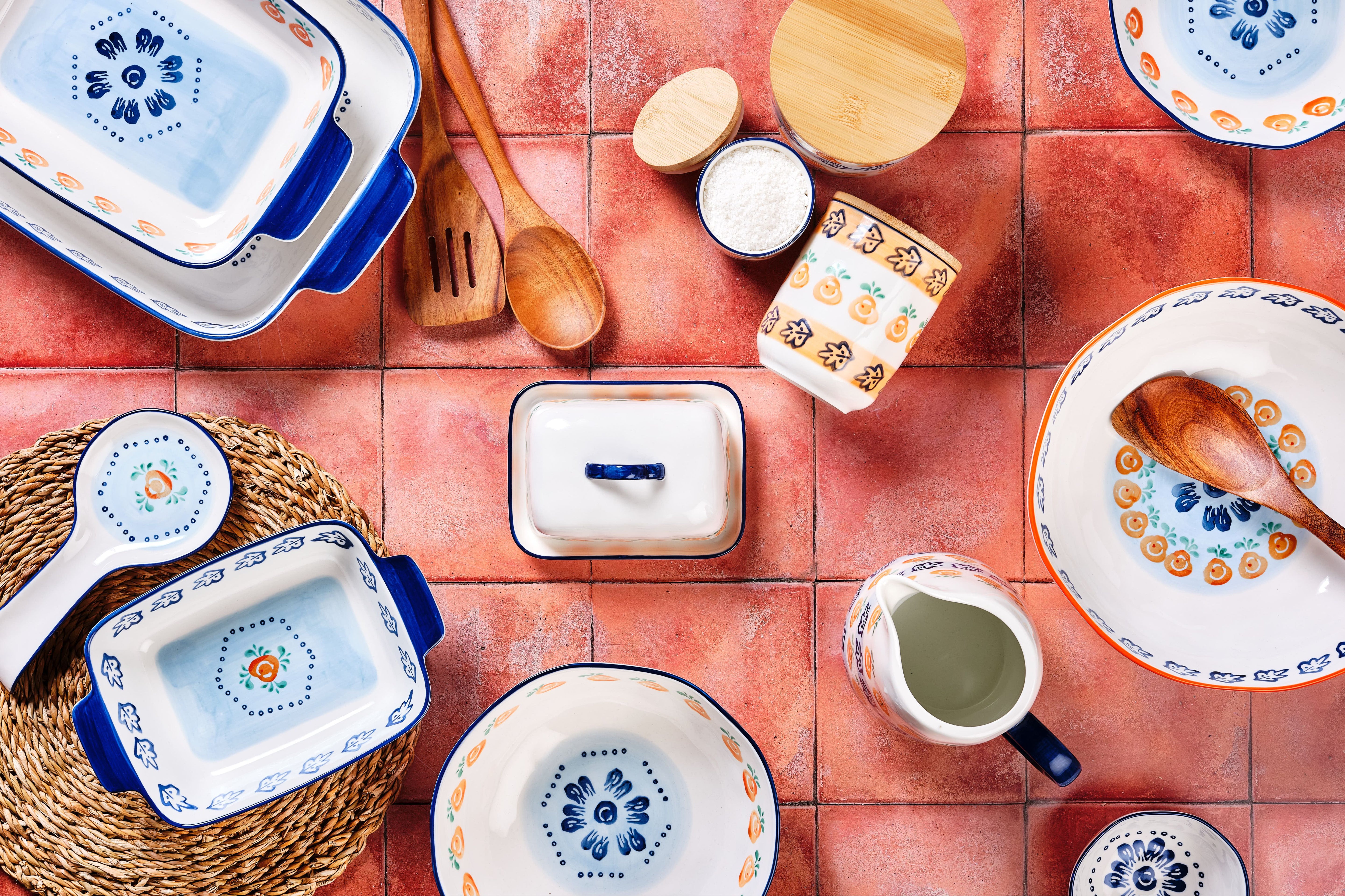 NAPOLI bord Ø20cm - 4 stuks - Citrus