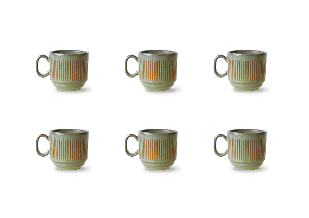 Taza 20cl - 6 piezas - colección REED - Bosque