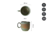 Mug Ø20cl - 6 pièces - collection REED - Forest