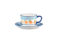 Tasse NAPOLI 20cl et soucoupe Ø15cm - 8 pièces - Agrume
