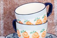 Tasse NAPOLI 20cl et soucoupe Ø15cm - 8 pièces - Agrume