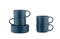 Tasse SCANDI 15cl et soucoupe Ø12cm - 8 pièces - Marine