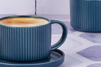 Tasse SCANDI 15cl et soucoupe Ø12cm - 8 pièces - Marine
