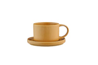 Tasse SCANDI 15cl et soucoupe Ø12cm - 8 pièces - Ocre