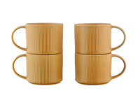 Mug SCANDI 50cl - 4 pièces - Ocre