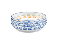 Assiette creuse NAPOLI Ø21,5cm - 4 pièces - Agrume
