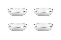 Assiette creuse PURE Ø21,5cm - 4 pièces - Blanc Neige