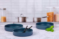 Assiette creuse SCANDI Ø21,5cm - 4 pièces - Marine