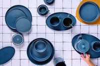 Assiette creuse SCANDI Ø21,5cm - 4 pièces - Marine