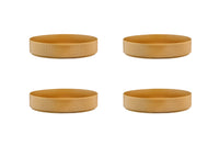 Assiette creuse SCANDI Ø21,5cm - 4 pièces - Ocre