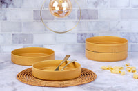 Assiette creuse SCANDI Ø21,5cm - 4 pièces - Ocre