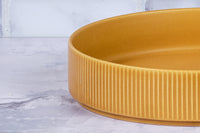 Assiette creuse SCANDI Ø21,5cm - 4 pièces - Ocre