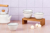 Bol PURE Ø12cm - 4 pièces - Blanc Neige