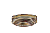 Assiette GENESIS Ø20,5cm - 6 pièces - Basalte
