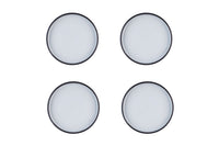Assiette GOURMET Ø21,5cm - 4 pièces - Onyx