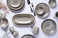 Assiette STELLAR Ø22cm - 6 pièces - Gris béton