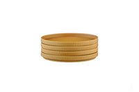 Assiette SCANDI Ø16,5cm - 4 pièces - Ocre