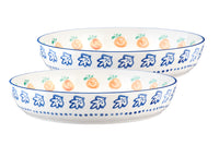 Corbeille à fruits NAPOLI Ø25,5cm - 2 pièces - Agrume
