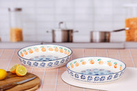 Corbeille à fruits NAPOLI Ø25,5cm - 2 pièces - Agrume
