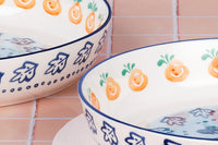 Corbeille à fruits NAPOLI Ø25,5cm - 2 pièces - Agrume