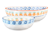 Saladier NAPOLI Ø23,5cm et Ø28cm - 2 pièces - Agrume