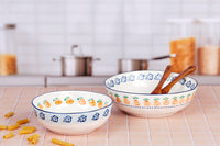Saladier NAPOLI Ø23,5cm et Ø28cm - 2 pièces - Agrume