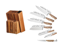 Bloc couteaux de cuisine et couteaux à steak JAKOB LOVIISA - 14 pièces