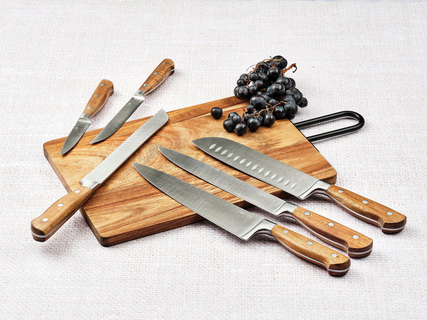 Bloc couteaux de cuisine et couteaux à steak JAKOB LOVIISA - 14 pièces