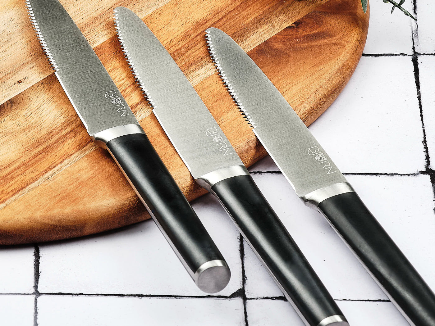 Bloc couteaux de cuisine et couteaux à steak JONA LOVIISA - 14 pièces