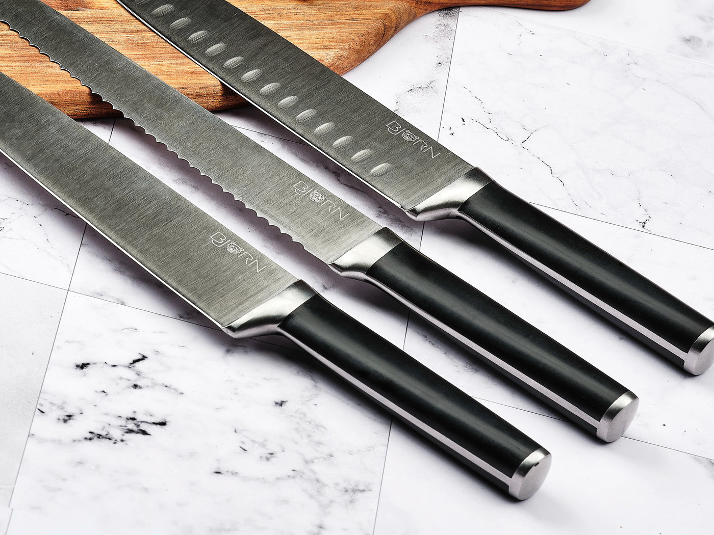7 pièces Set Couteau Cuisine Professionnelle avec Bloc Couteaux