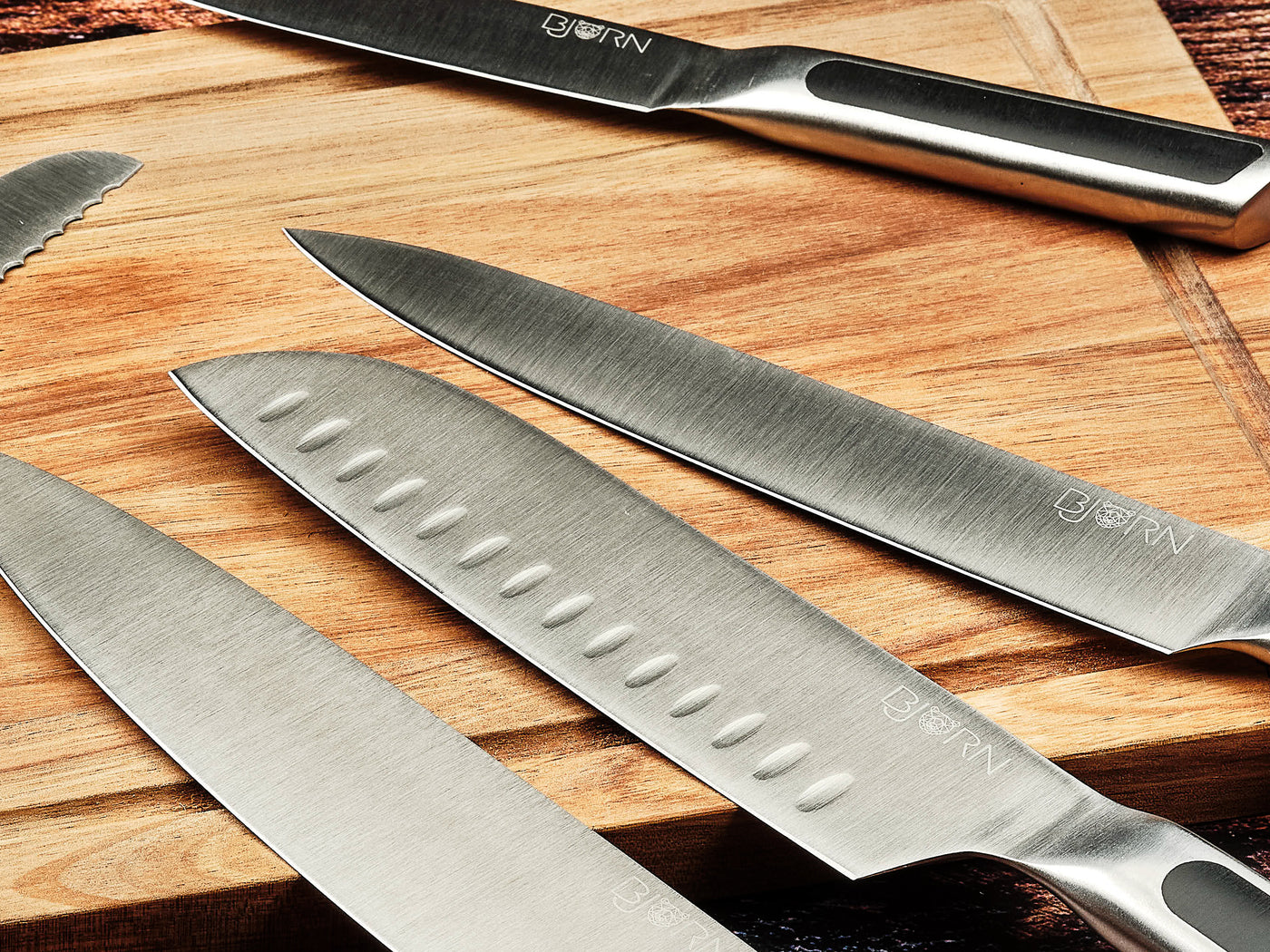 Bloc couteaux de cuisine et couteaux à steak LOKI LOVIISA - 14 pièces
