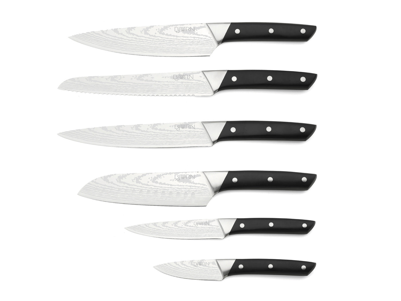 Couteaux de cuisine ERLING - 6 pièces
