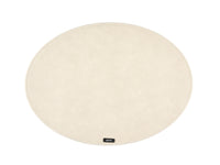 Set de table ovale - 6 pièces - Feutre recyclé beige
