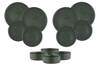 Service Les Essentiels SCANDI - 12 pièces - Olive