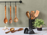 Set d'ustensiles de cuisine en bois d'acacia SKOV - 12 pièces