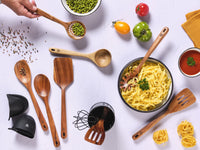 Set d'ustensiles de cuisine en bois d'acacia SKOV - 12 pièces