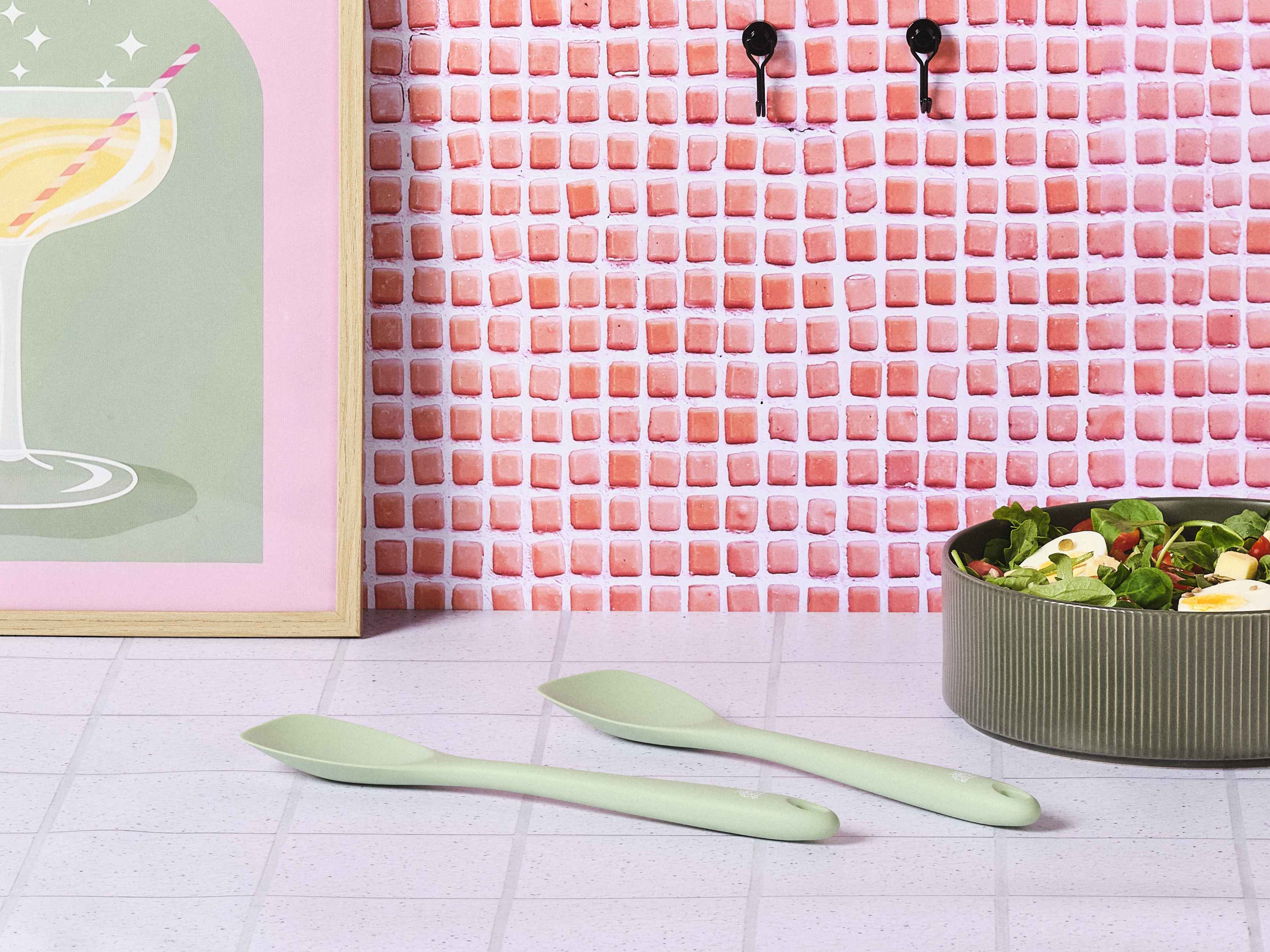 Couverts à salade en silicone IVAR