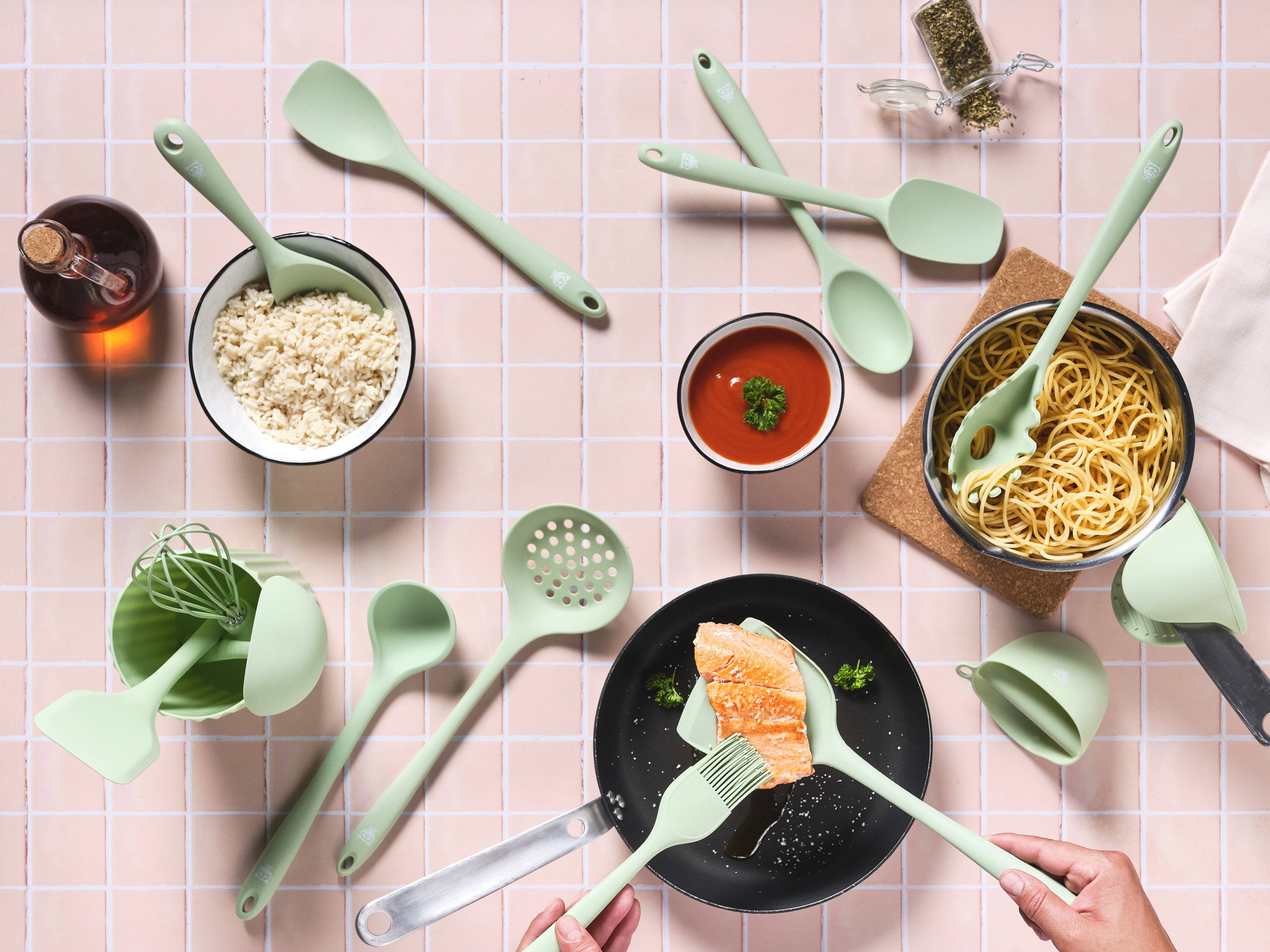 Couverts à salade en silicone IVAR