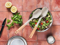 Couverts à salade en bois et silicone GUNNAR