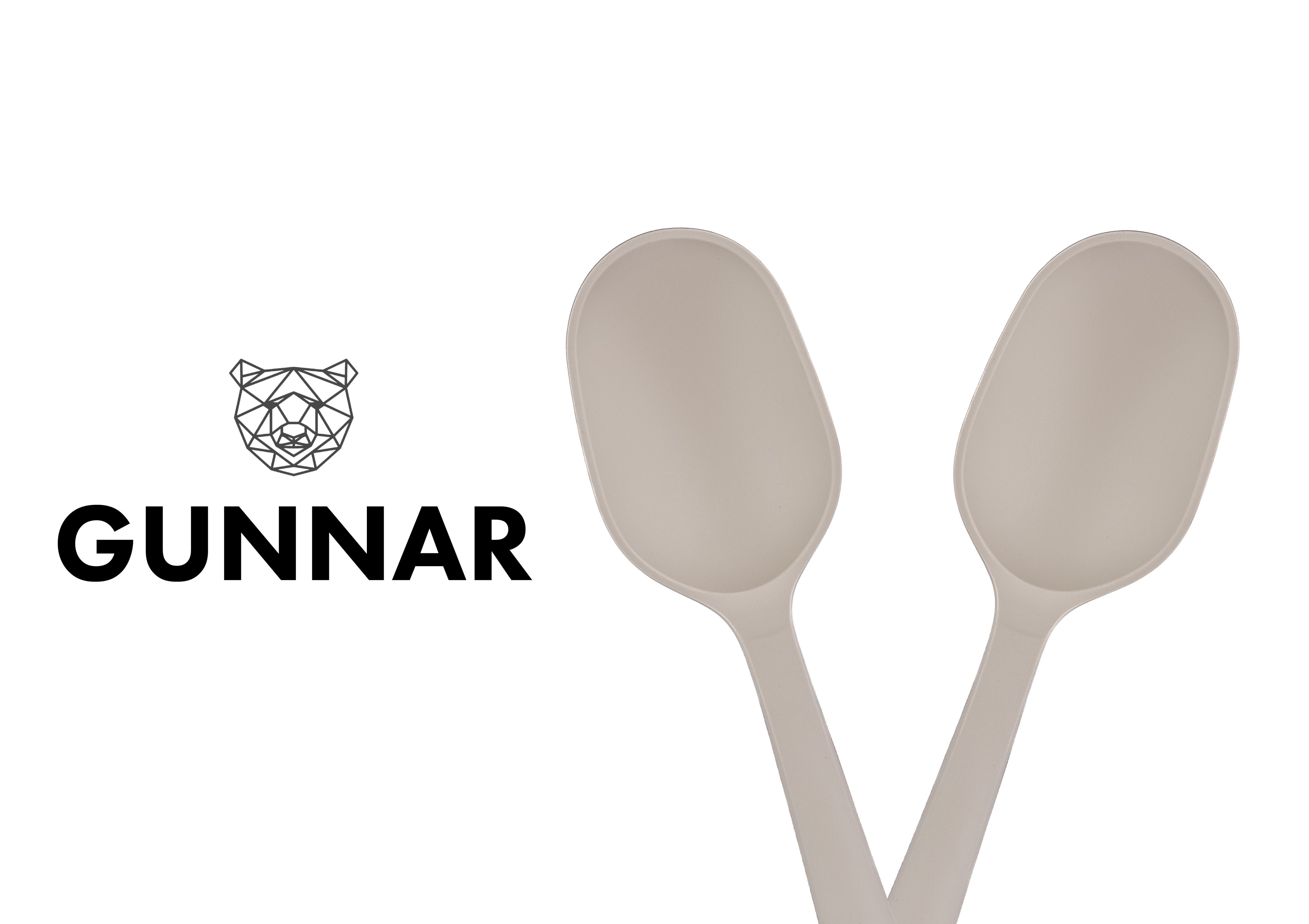 Couverts à salade en bois et silicone GUNNAR