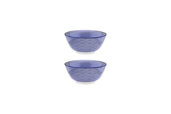 Bol PATTERN Ø15cm - 2 pièces - Dark blue