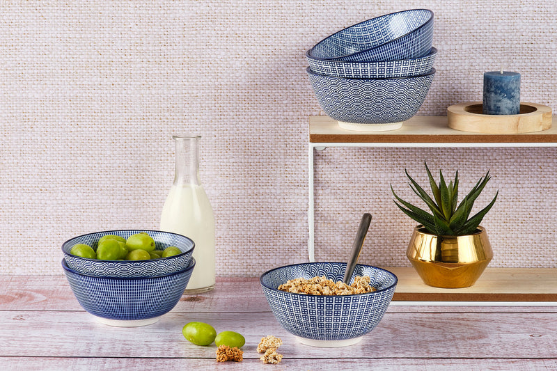 Bol PATTERN Ø15cm - 2 pièces - Dark blue