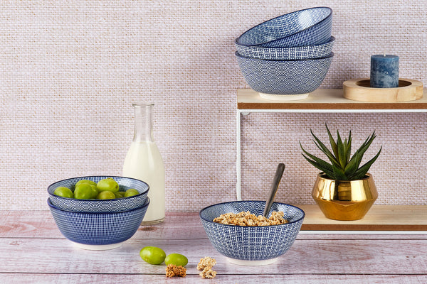Bol PATTERN Ø15cm - 2 pièces - Dark blue