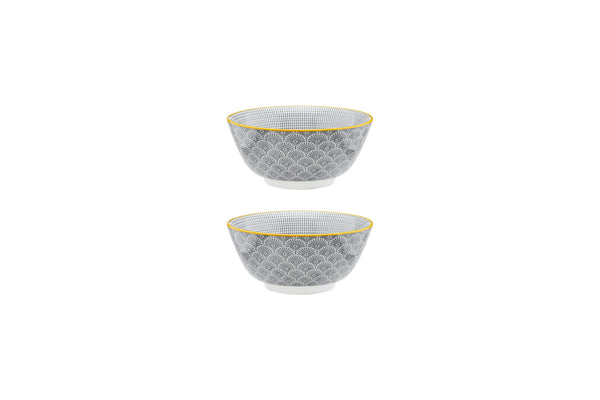 Bol PATTERN Ø15cm - 2 pièces - Eclipse
